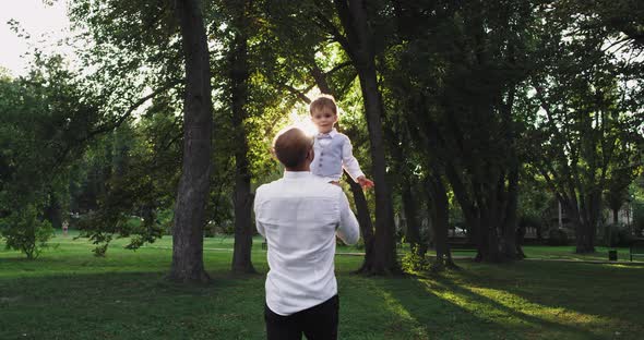 Cute Small Boy with His Dad Playing Very Lovely at alt