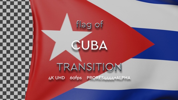 Flag of Cuba Transition | UHD | 60fps alt