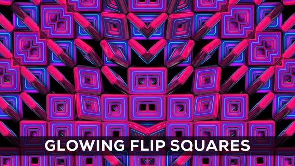 Glowing Flip Squares
