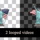 Statue Of Liberty And Usa Flag Pack - VideoHive Item for Sale
