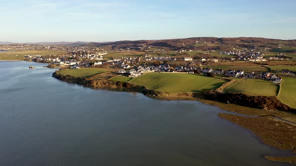 Aerial View of Dunfanaghy in County Donegal  Ireland alt