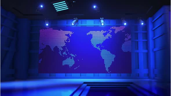 3 D Virtual Tv Studio News alt