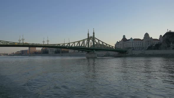 The Freedom Bridge over Danube River