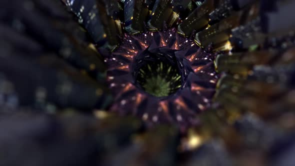 Glitched Kaleidoscope Swirl