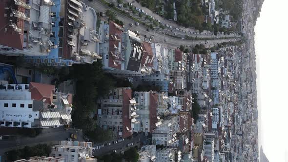 Vertical Video Alanya Turkey  a Resort Town on the Seashore alt