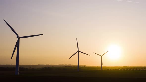 Wind Farm at Sunrise