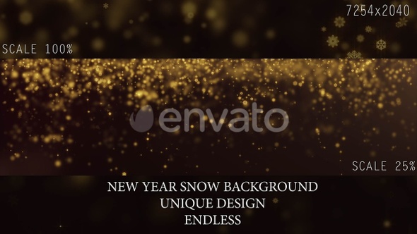 Elegant Gold Snow On Red alt