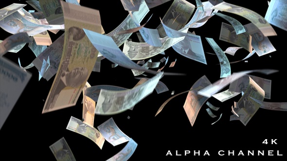 Falling Cambodia Money Banknotes alt