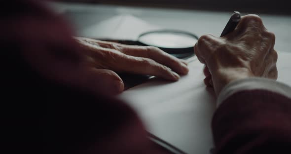 Portrait of Old Senior Man Retired alt