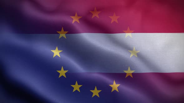 EU Austria Flag Loop Background 4K