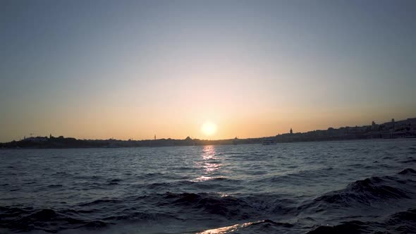 Istanbul Sunset Silhoutte 
