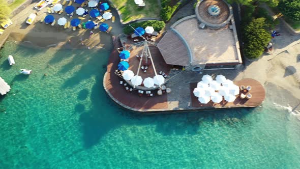 Aerial View of Elounda, Crete, Greece