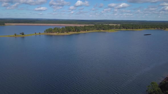 Blue Lake with Island Reveal alt
