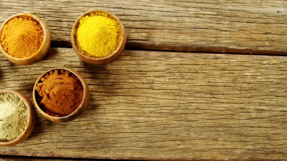 Various type spices in bowl 4k alt