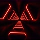 Red Neon Abstract Polygonal Tunnel Background Seamless Animation