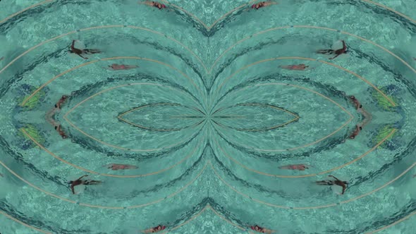 Overhead Animation of People in Swimming Pool alt