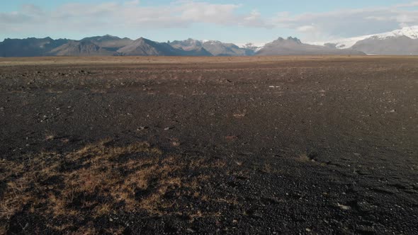 Volcanic Landscape in East Iceland Lava Field