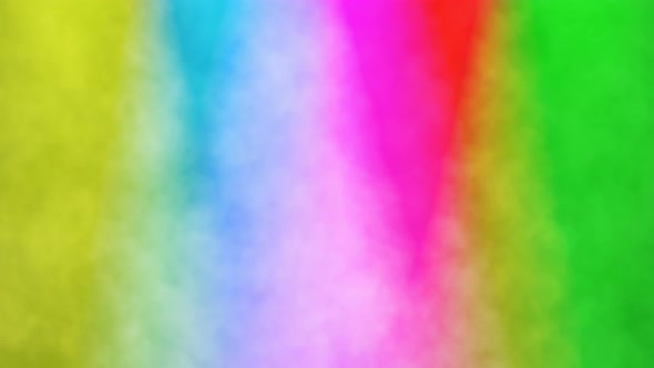 Multicolored Stage Lights Shining with Smoke 4k alt