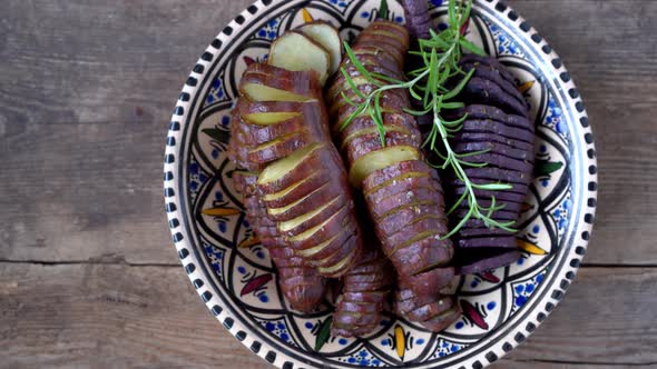 Sweet Potato  Sweet Potatos Tubers Cooked in a Pan alt