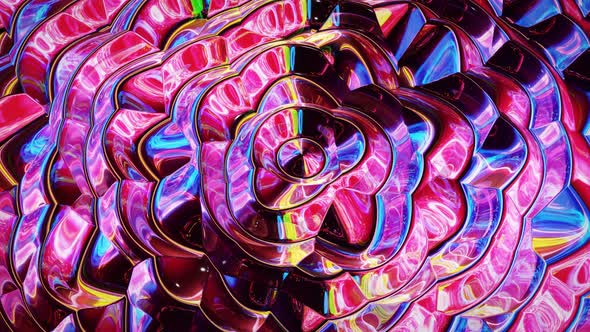 Looped Abstract Iridescent Fluid Background alt