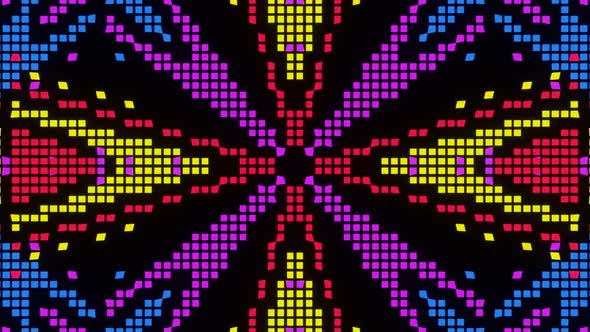 Vj Loop Animation Of Pixel Mosaic Ver18 02