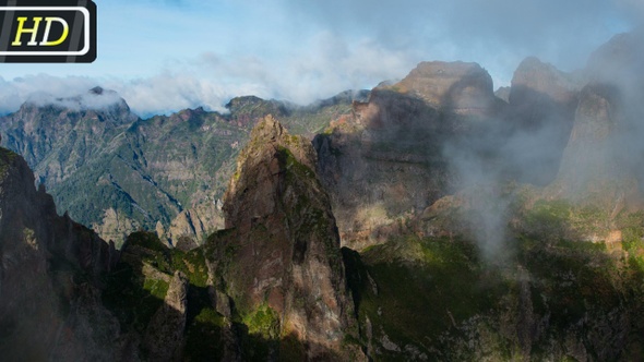 Amazing Mountains View from Madeira alt