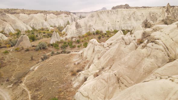 Cappadocia Landscape Aerial View. Turkey. Goreme National Park alt