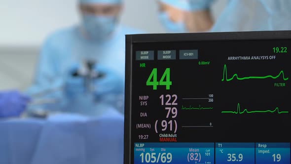 Doctor Using Defibrillator Saving Patient Life, Disappearing Heart Rate Monitor alt