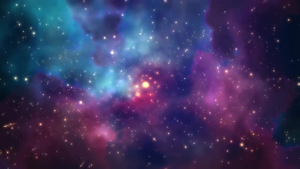 Star Field Galaxy Travel Motion Loop Background