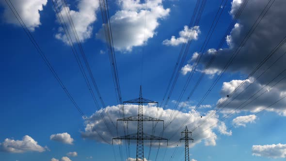 Electric Poles And Clouds alt