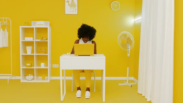Black Woman In Yellow Room alt