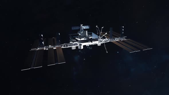 International Space Station Medium Establishing Shot