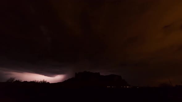 4 K Time Lapse, Spectacular Thunderstorm Lightning Strikes Dark Night (6)