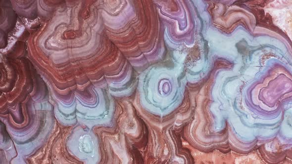 Natural Concept Vibrant Painted Desert Landscape Colorful Red Pink Blue Texture alt