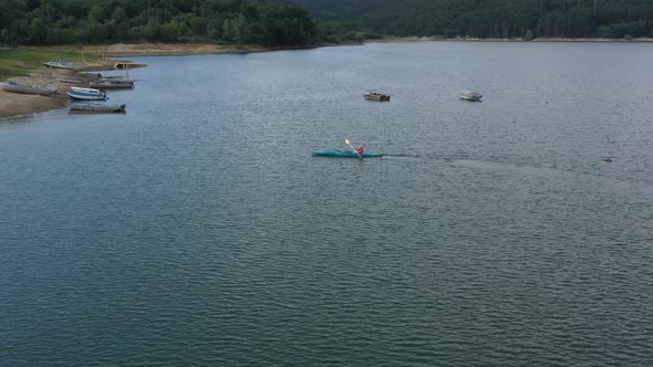 Lake and Kayak