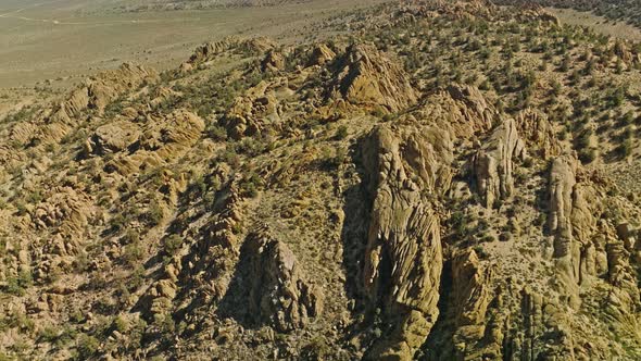Aerial shot of some the mountains on the west side of the Sierra Nevada alt