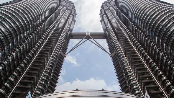 Petronas Twin Towers Bottom View  Kuala Lumpur City alt