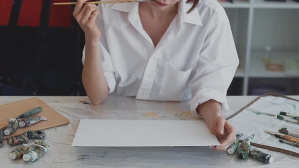 Schematic Painting Female Artist Inspiration Muse alt