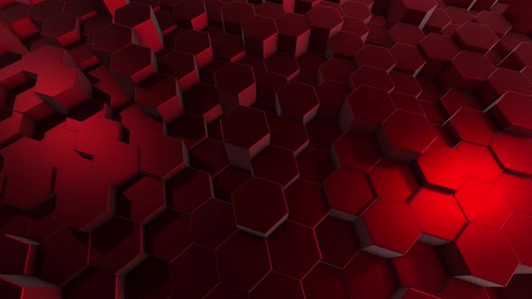Raising red hexagons 
