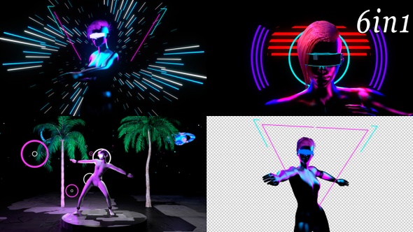 Neon Dancer - VJ Loop Pack (6in1) alt