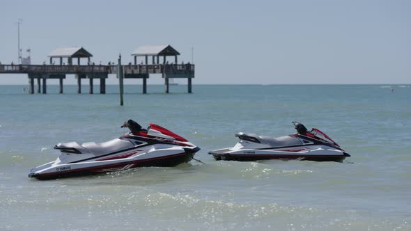 Jet skies on the sea alt