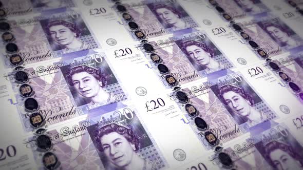 Money Pound Sterling Banknotes