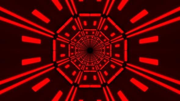 Red Tunnel Background