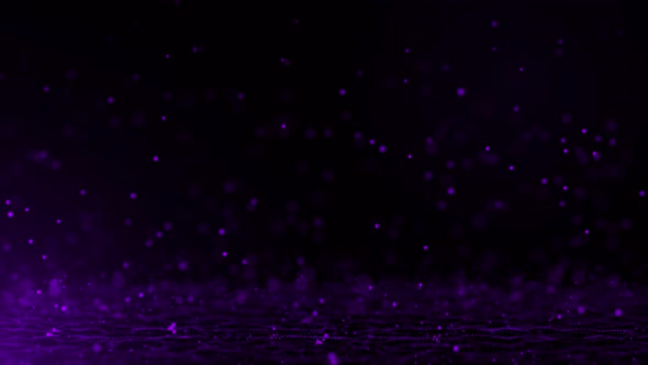 Dark Purple Particle Bounce Animation