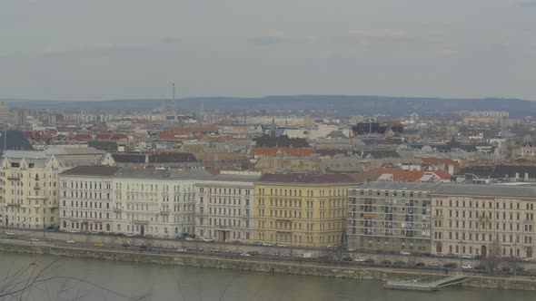 Buildings along the Danube River in Budapest