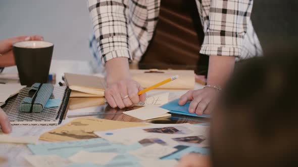 Business Company Female Boss Leading Personnel at Meeting, Colleagues Working with Documents on alt