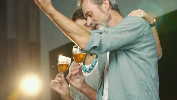 Aged Couple Discussing Something alt