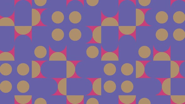 Abstract geometric mosaic with very peri violet elements. Geometric tiles in abstract animated alt
