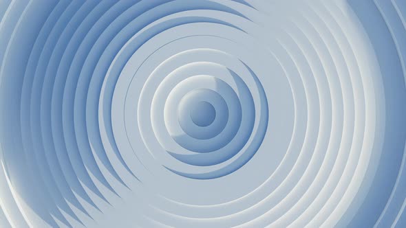 Abstract Background with Circles Moving in Waves. Seamless