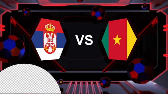 Serbia Vs Cameroon Football World Cup Qatar 2022 Vs Card Transition alt